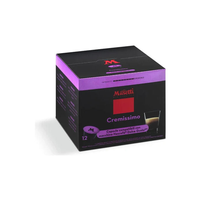 Musetti Scatola da 12 Capsule Cemissimo Dolce Gusto