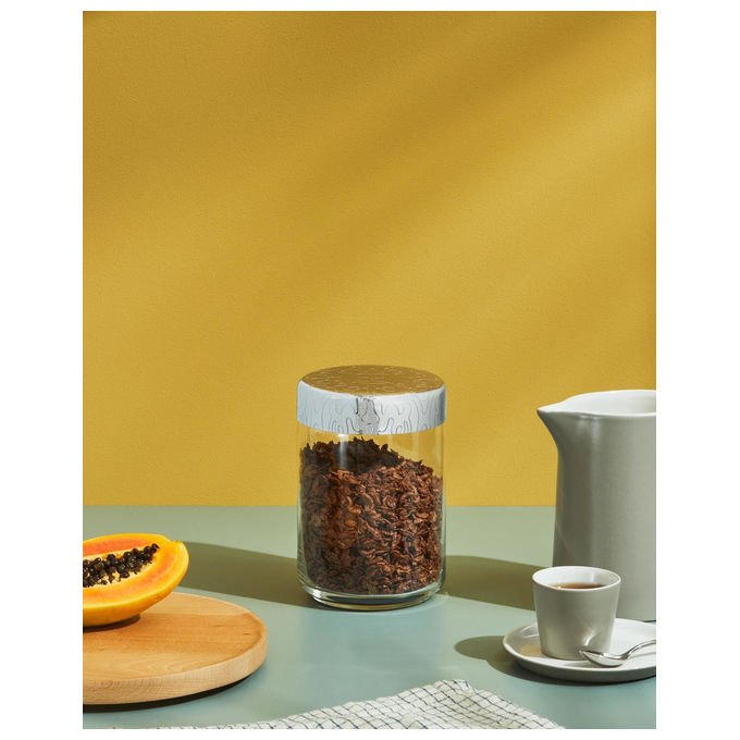 Alessi MW21-50 DRESSED Pojemnik Kuchenny 0.5 l szk?o stal nierdzewna color Grigio