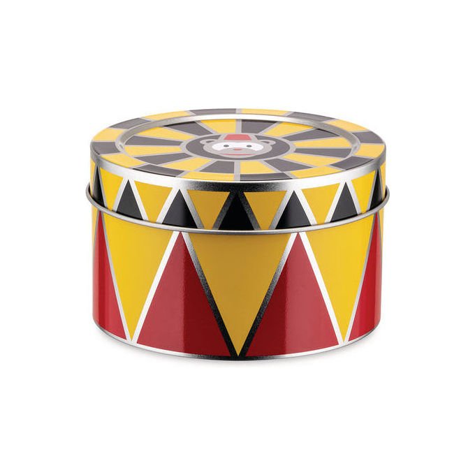 Alessi MW31S3 Set di 3 Scatole Portaoggetti Circus Diametro 17.6 cm colore Rosso-Giallo-Nero