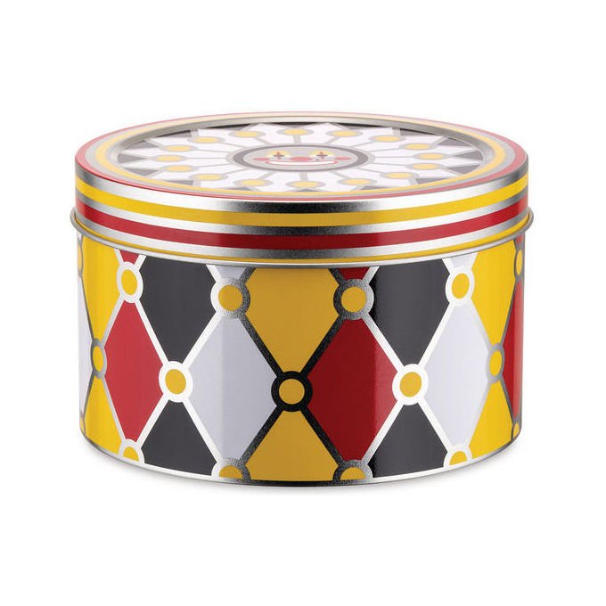 Alessi MW31S3 Set di 3 Scatole Portaoggetti Circus Diametro 17.6 cm colore Rosso-Giallo-Nero