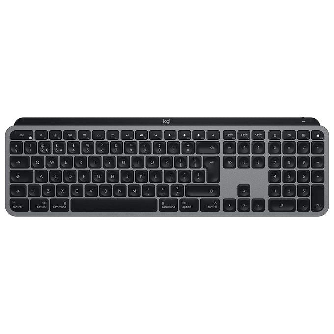 Logitech MX Keys for Mac - Tastiera wireless, Bluetooth, USB-C, MacBook Pro, MacBook Air, iMac, iPad, Italiano QWERTY - Grigio