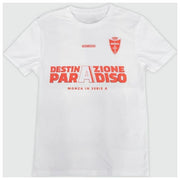 T-shirt Bianca  JUNIOR celebrativa: DESTINAZIONE PARADISO Taglia L