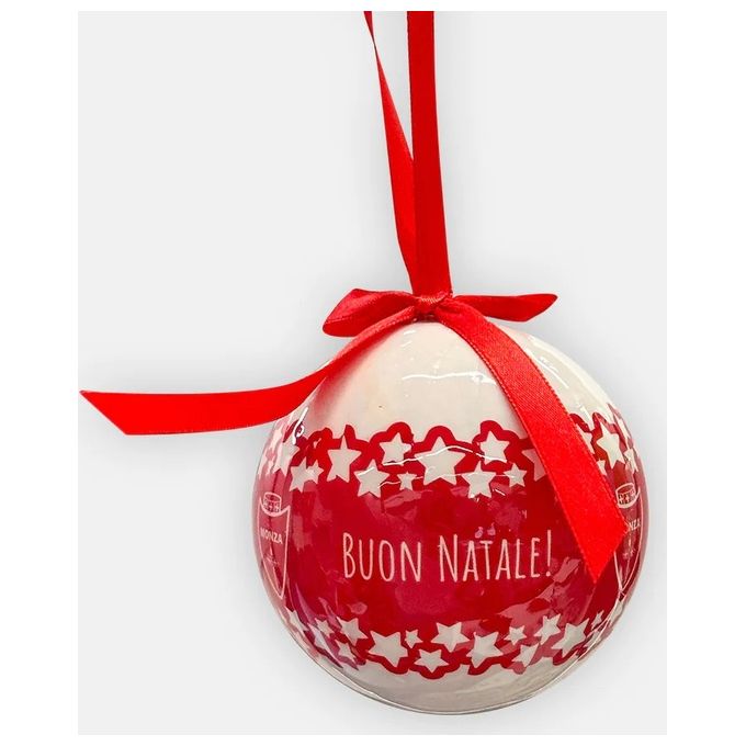 3RSport Pallina Natale Biancorossa Per Festeggiare Con Stile I Colori Di Monza Calcio