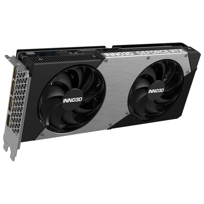 INNO3D N506T2-08D7-193075N GeForce RTX 5060 Ti TWIN X2 Scheda Grafica NVIDIA 8 GB GDDR7 128 bit 2572 MHz Boost PCI Express 5.0 HDMI 2.1b 3x DisplayPort 2.1b colore Nero Grigio
