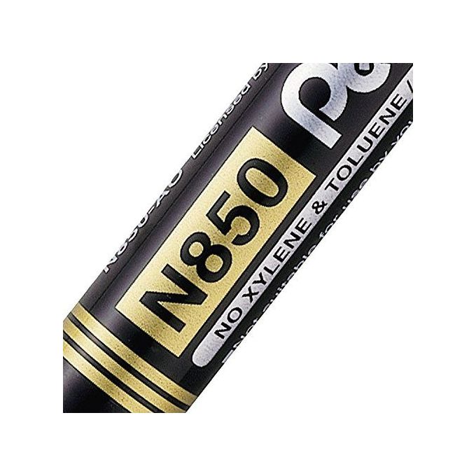 Pentel Confezione 12 marcatori perm. Punta conica nero Amiko