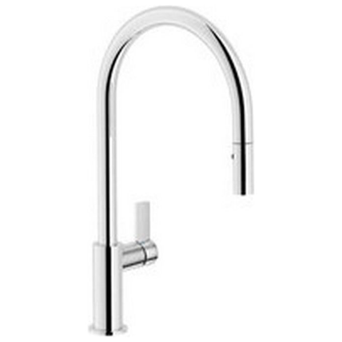 Nobili Rubinetteria Flag 96137 Miscelat. Lavello Con Doccetta Estraibile Cromo