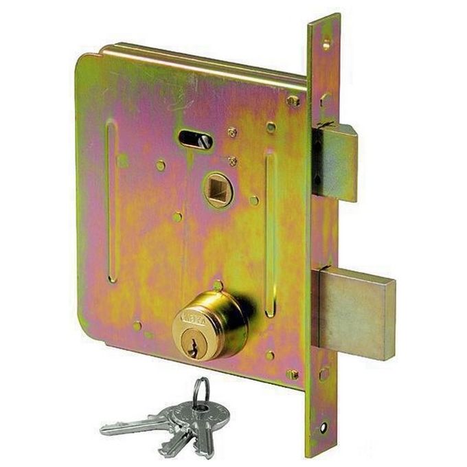 Serrature Welka per Cancelli 050 2 Mandate+Scrocco mm. 50