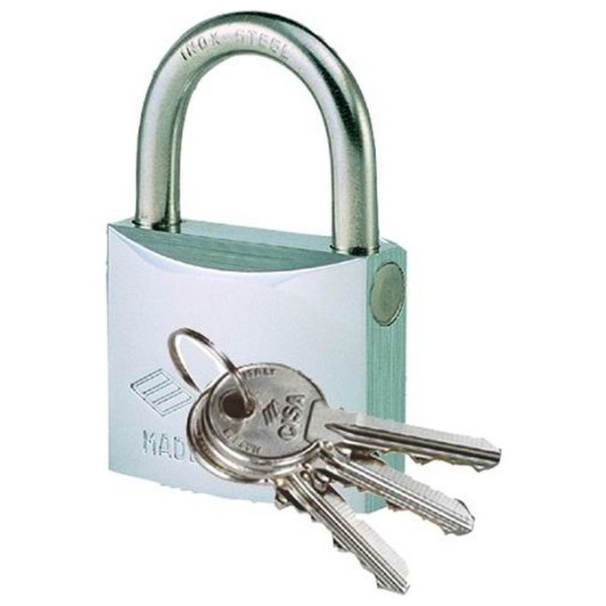 Lucchetti Cisa Cromati 26020-22 Arco Inox mm. 50