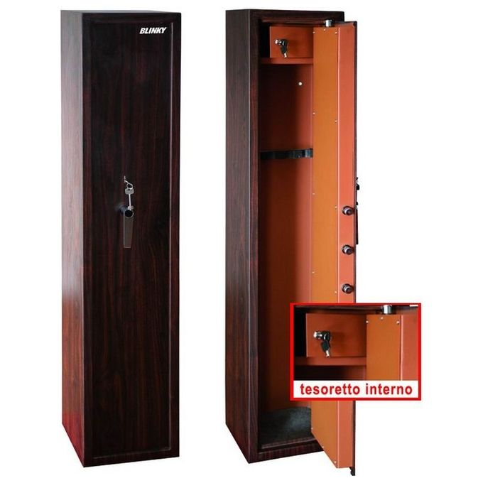 Armadi Portafucili Blinky 7 Post Effetto Legno 35x28x145H