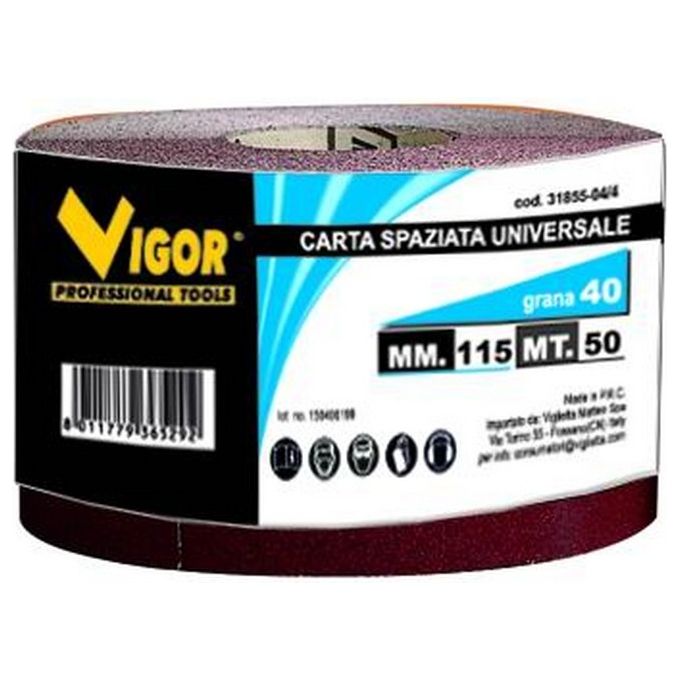 Carta Spaziata Universali Vigor mm.115 Mt.50 Gr. 120