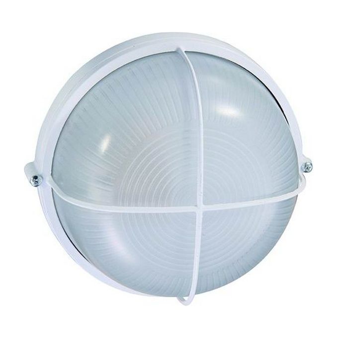Plafoniere Alluminio Blinky Luna Tonda Bianca 60 Watt