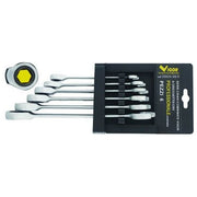 Serie Chiavi Combinate Vigor a Cricchetto Crv Pezzi 6