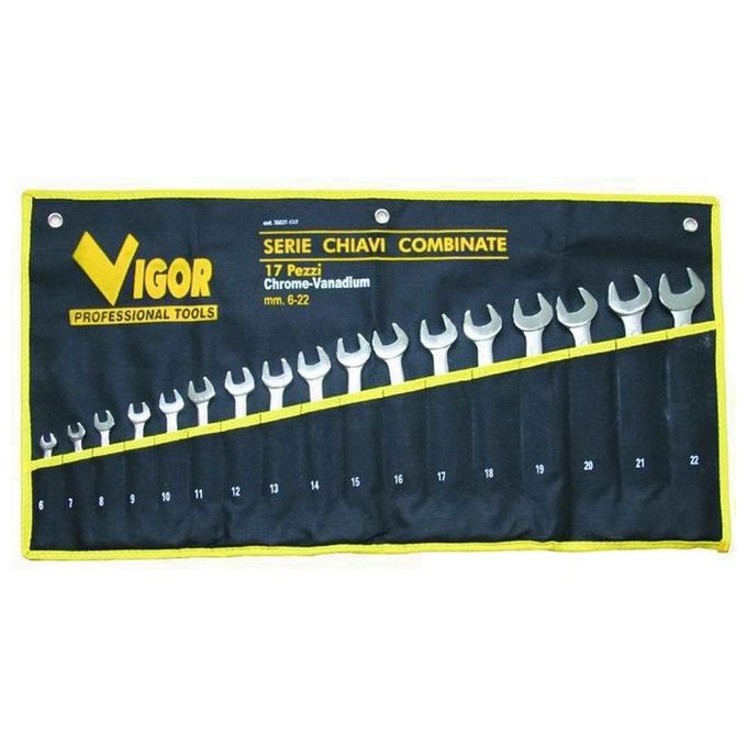 Serie Chiavi Combinate Vigor Crv-Din3113 Pezzi 17