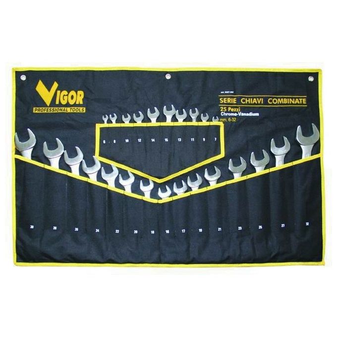 Serie Chiavi Combinate Vigor Crv-Din3113 Pezzi 25