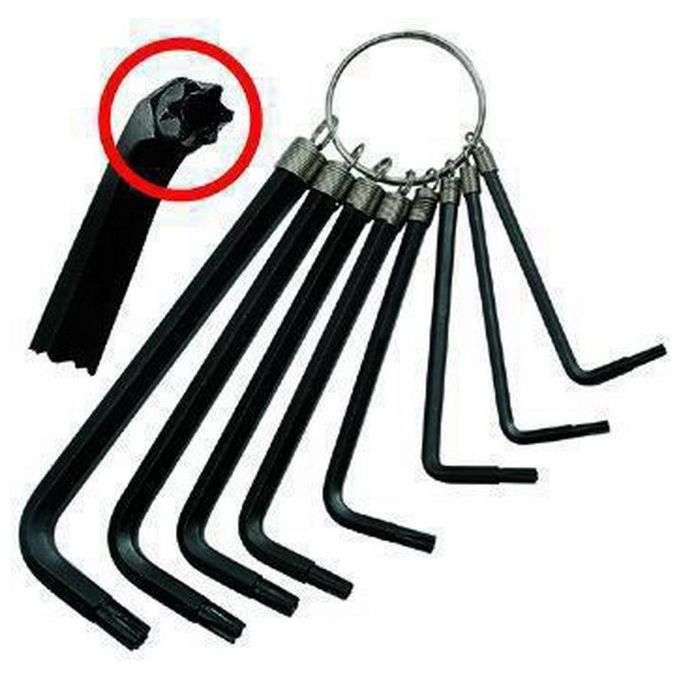 Serie Chiavi a Brugola Blinky Torx Pz. 8 T09 - T40