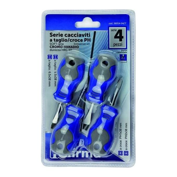 Serie Cacciaviti Hu-Firma Crv Nani Taglio-Croce-Ph Pezzi 4