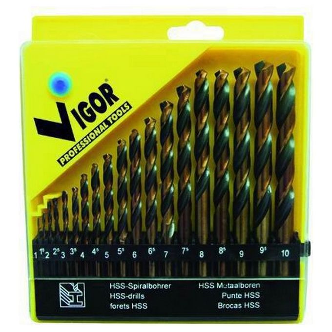 Vigor Serie Punte Hss Bi-Action Pz. 19 Mm. 1-10
