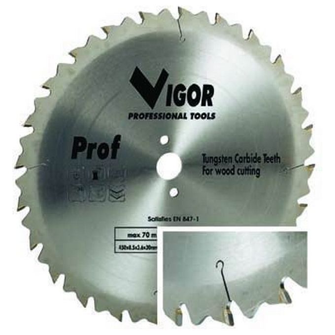 Vigor Lame Circolari Legno 36 Denti Widia F30 Mm.450