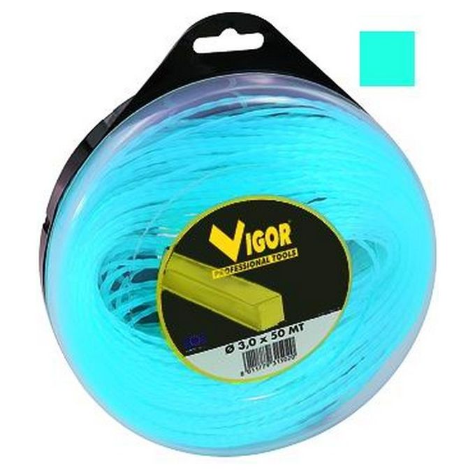 Filo Decespugliatori Vigor Quadro Alu-Blu 50 Mt D.mm. 3