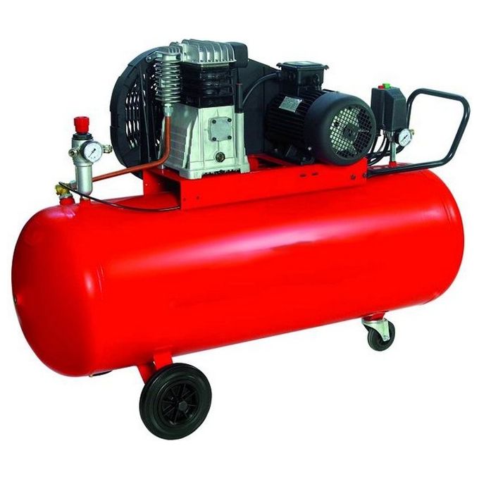 VIGOR-BLINKY Compressori 380V 2 Cilindri Cinghia 3Hp Capacita' 200 Litri Ideale per Uso Professionale e Hobbistico