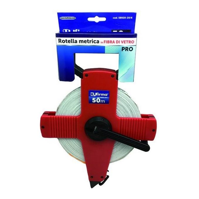 Rotelle Metriche Hu-Firma Pro Nastro Fibra Vetro Mt. 50