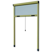 Zanzariere Alluminio Hu-Firma Verticale Bronzato cm.160x170
