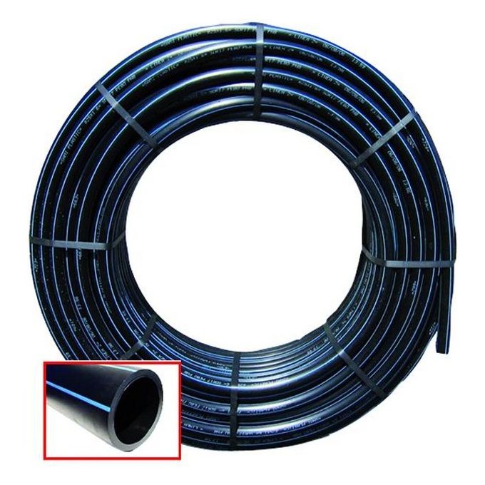 Tubo Polietilene Hd Nero-Blu Pn16 Uni-En1201 50 Mt Diametro mm. 25