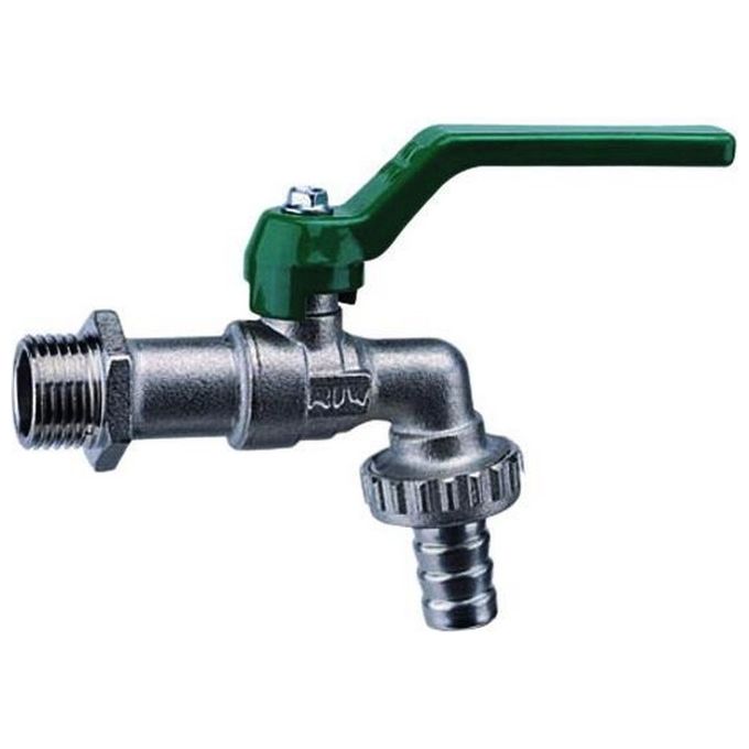 Rubinetti Sfera Ottone Satinato Portagomma 1-2 Attac.3-8