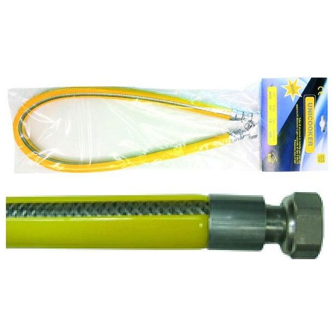 Tubo per Gas Inox Unicooker Attacco 1-2 M-F En14800 200 cm