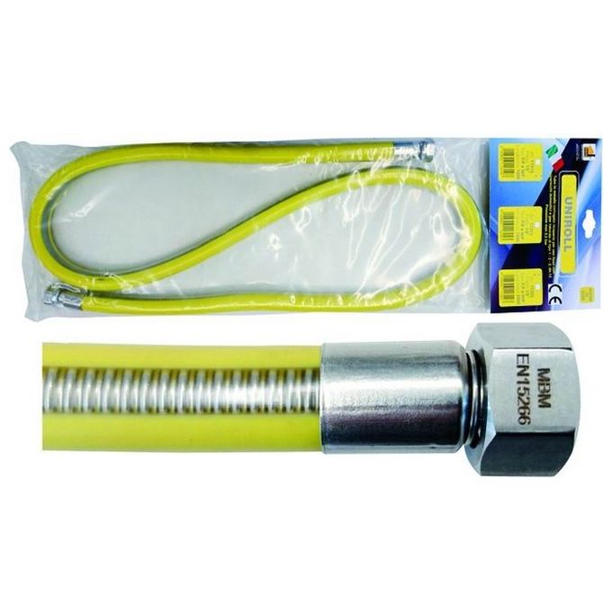 Tubo per Gas Inox Uniroll 1-2 M-F-F-F En15266 200 cm