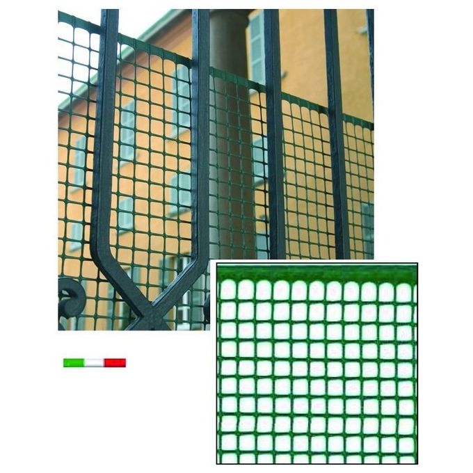 Blinky Rete Plastica Quadra 10X10 Verde Mt. 50 H.Cm. 100