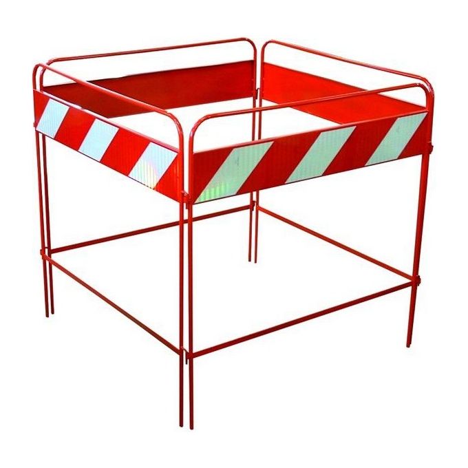 Barriere Segnaletiche Chiusino Bianca-Rossa Fig.402 cm.100x100