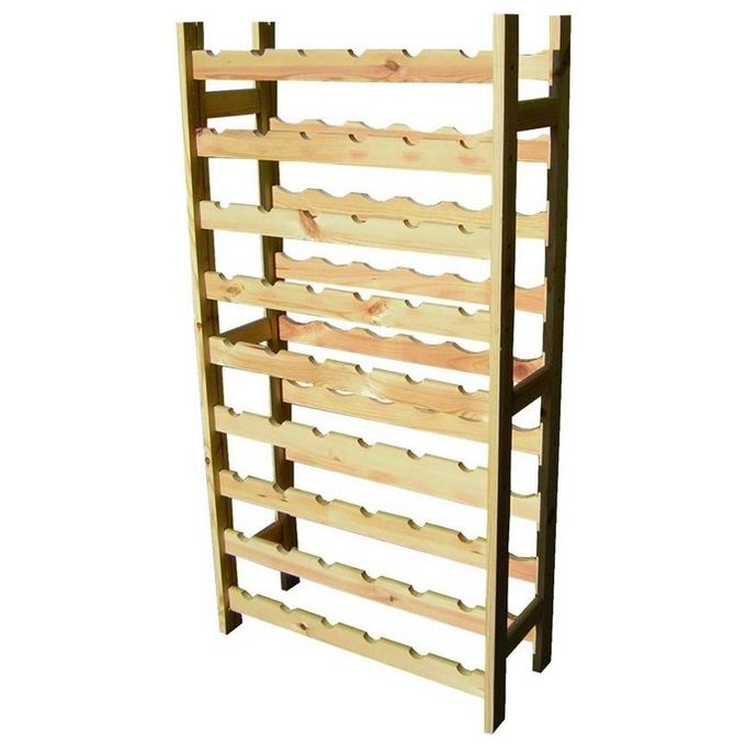 Cantinette Portabottiglie In Legno Abete 54 Posti