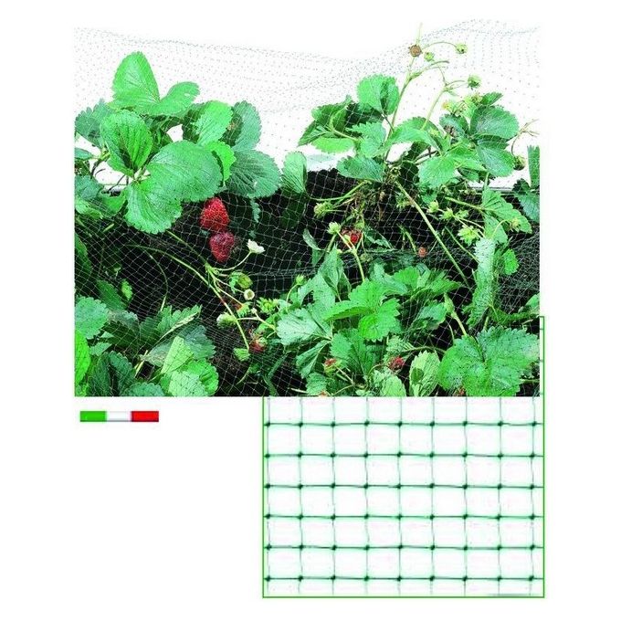 Blinky Rete Plastica Antiuccelli Verde Mm.10X12 Mt. 5 H.Cm. 200