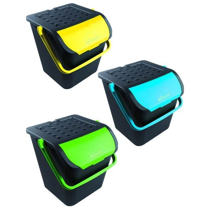 Contenitori Differenziata Ecologic Giallo 35Lt Carta