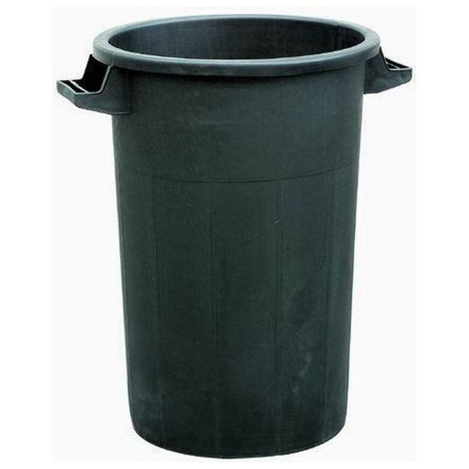 Bidoni Immondizia Plastica Nero Senza Coperchio Lt. 120