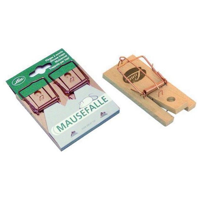 Trappole per Topi Luchs a Molla Base Legno 1 Pezzo Grandi