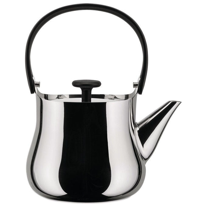Alessi NF01 Bollitore Teiera Acciaio Inossidabile 18-10 Adatto per Induzione con Filtro per Foglie di Te' colore Argentato