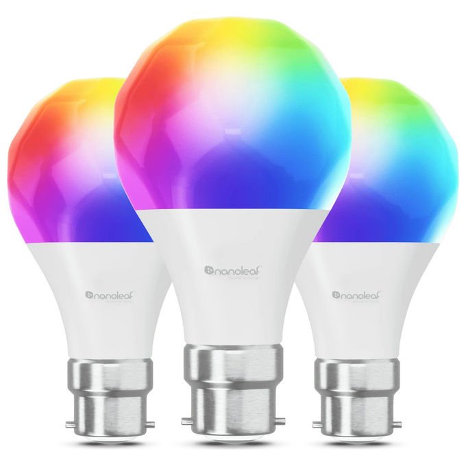 Nanoleaf NF080B02-3A19B Lampadina intelligente Wi-Fi Bluetooth Matter 8.5 W 2700K-6500K 16M colori colore Bianco