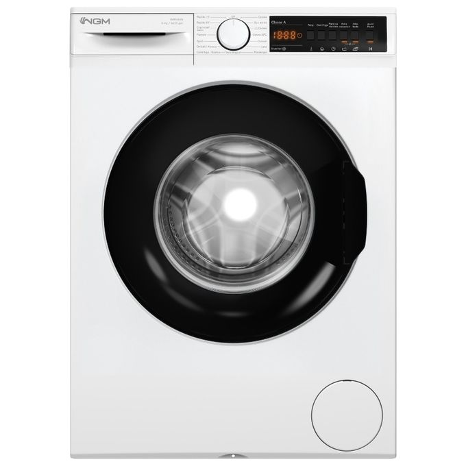 NGM W914AIN – Lavatrice a Carica Frontale 9 kg, 1400 rpm, Classe Energetica A, Motore Inverter con Programmi Rapidi e Funzione Anti-Allergy (85×60×55 cm), Colore Bianco