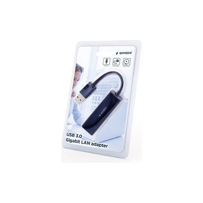 Gembird NIC-U3-02 Scheda di Rete Adattatore Ethernet 1000 Mbit-s USB 3.0