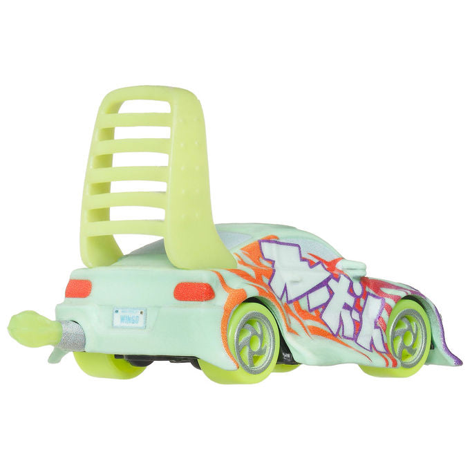 Disney Cars GLOW RACERS Veicolo in metallo pressofuso 1:55 con fiamme che si illumina al buio colore Assortito
