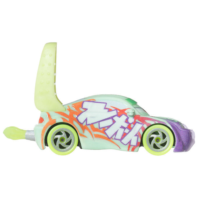 Disney Cars GLOW RACERS Veicolo in metallo pressofuso 1:55 con fiamme che si illumina al buio colore Assortito