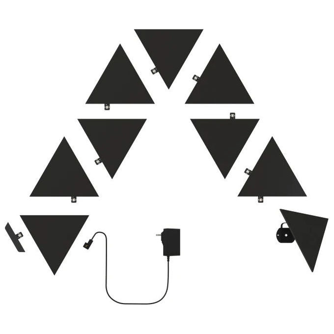 Nanoleaf NL47-0102TW-9PK Pannello intelligente Wi-Fi 9 pz colore Ultra Black