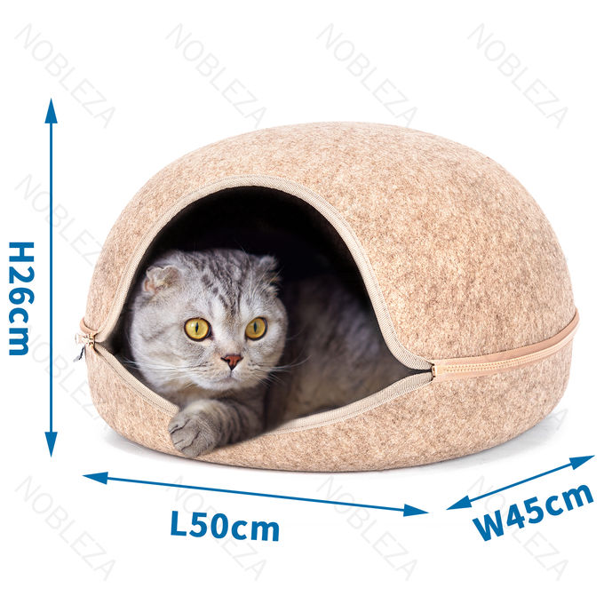 Nobleza Cuccia per gatti semichiusa Beige