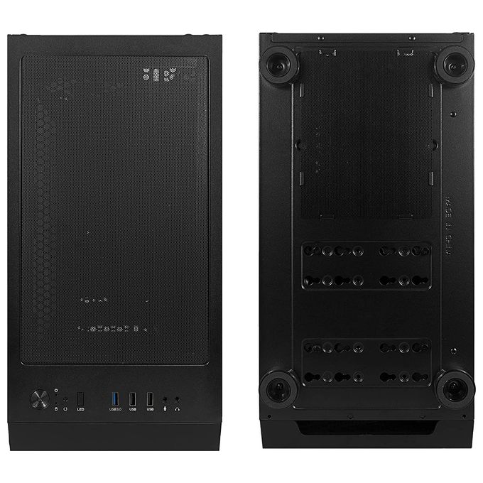 Noua Ne-o F18 Nero Caso ATX per PC Gaming con Supporto E-ATX Ventola PWM ARGB e Pannello Laterale in Vetro Temperato