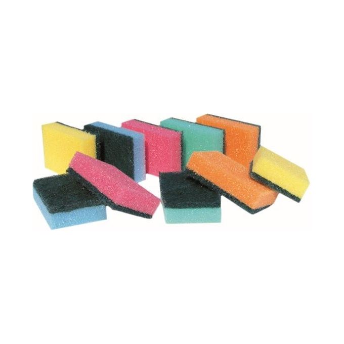 Nespoli Confezione 10 Spugne Abrasive Colorate
