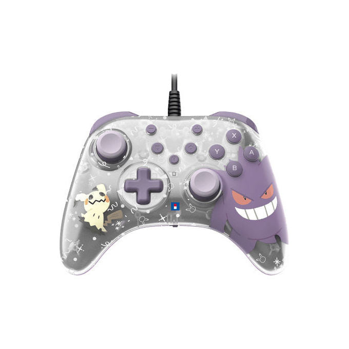 [ComeNuovo] Hori NSX-090E HORIPAD Turbo Controller Cablato Nintendo Switch 2 Gengar Mimikyu Pulsanti Posteriori Programmabili colore Viola