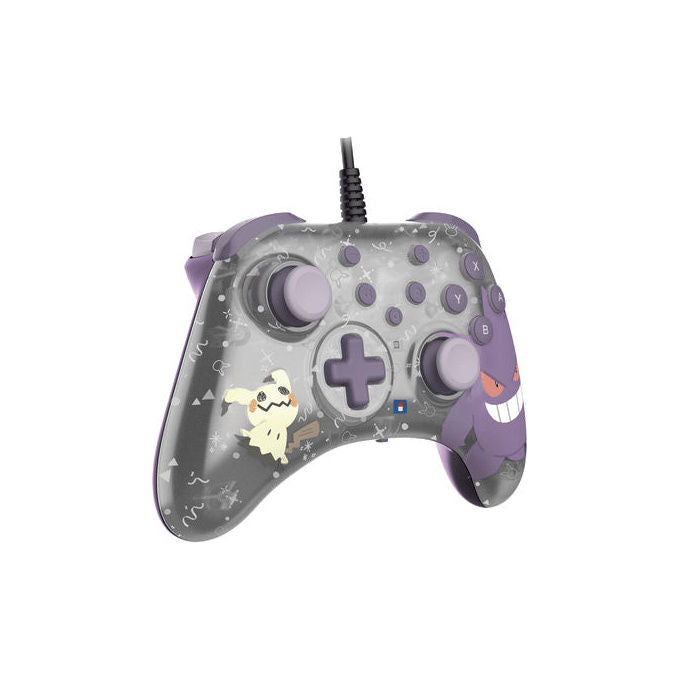 [ComeNuovo] Hori NSX-090E HORIPAD Turbo Controller Cablato Nintendo Switch 2 Gengar Mimikyu Pulsanti Posteriori Programmabili colore Viola