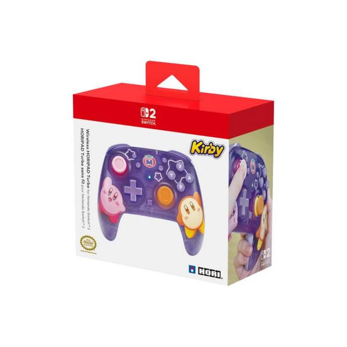 Hori NSX-124E Horipad Turbo Gamepad Wireless per Nintendo Switch 2 con Pulsanti Programmabili e Sensori Giroscopici colore Viola